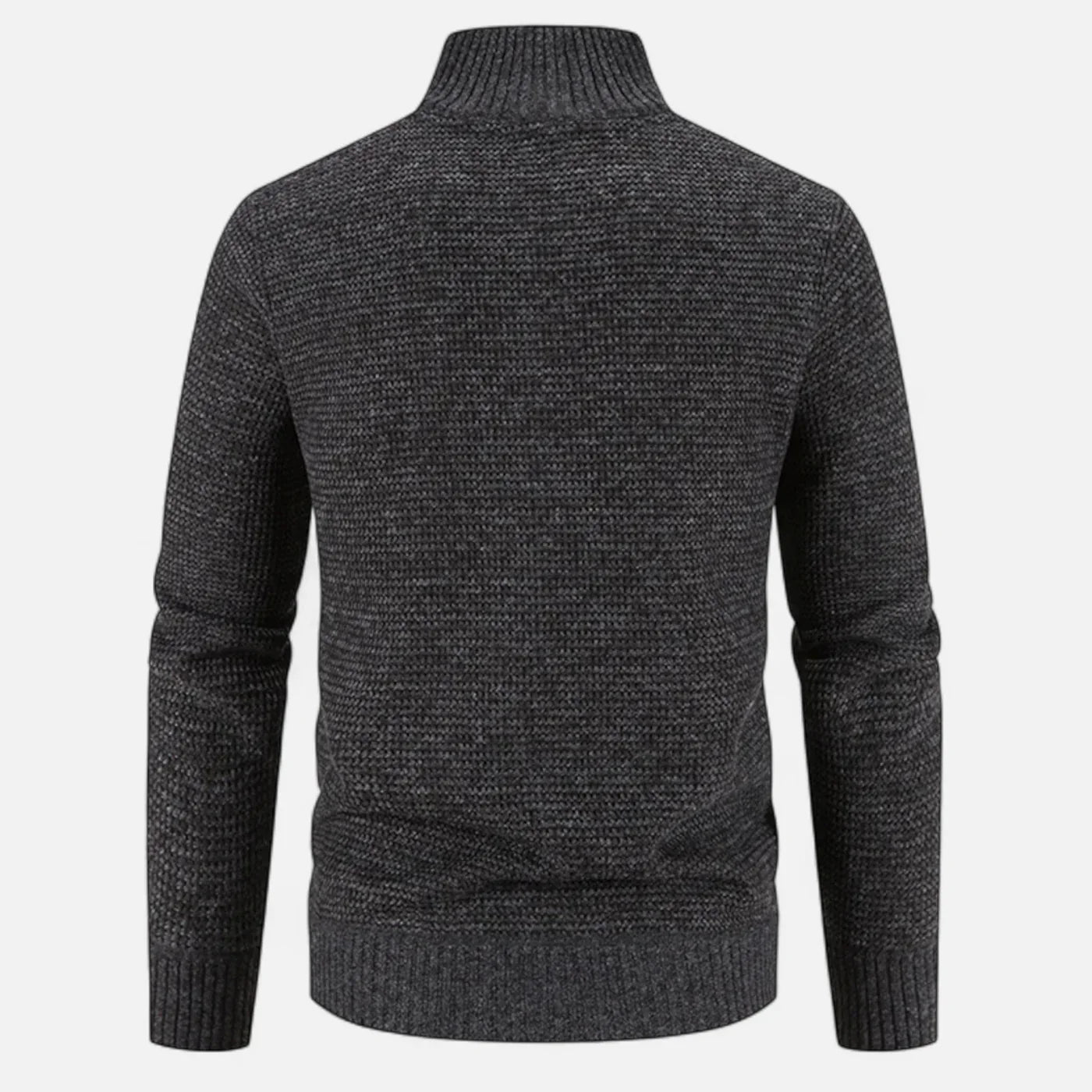 Veste bimatière pour homme à col montant