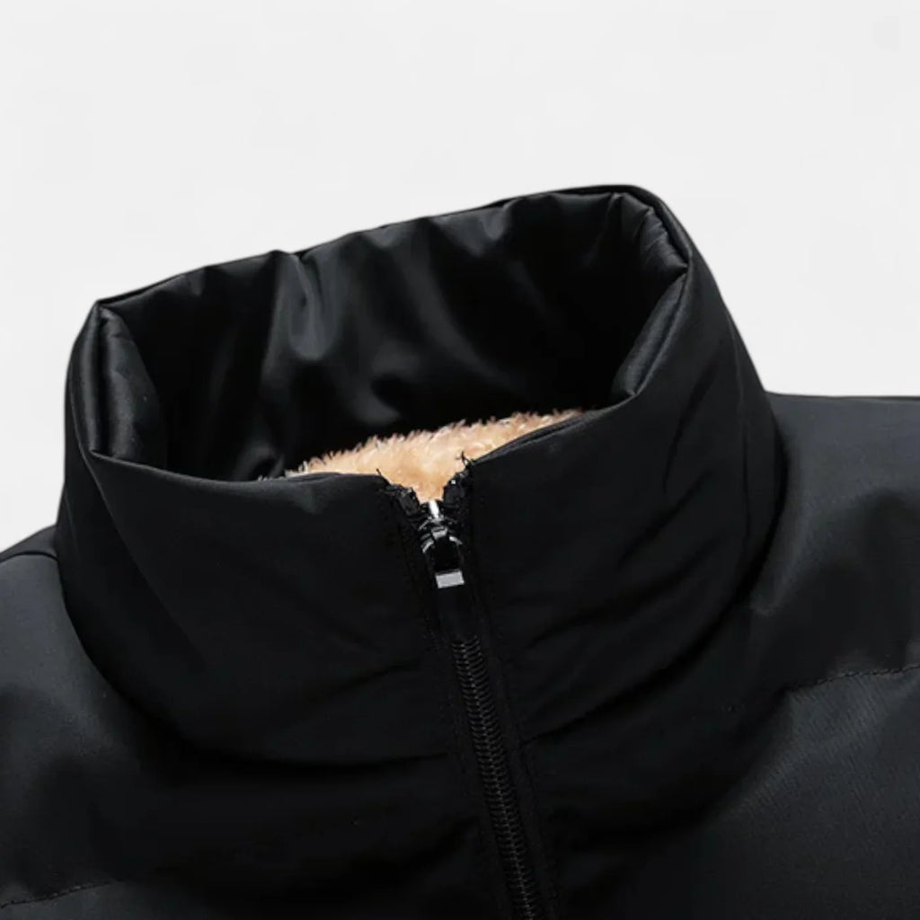 Gilet d’hiver en laine d’agneau pour homme