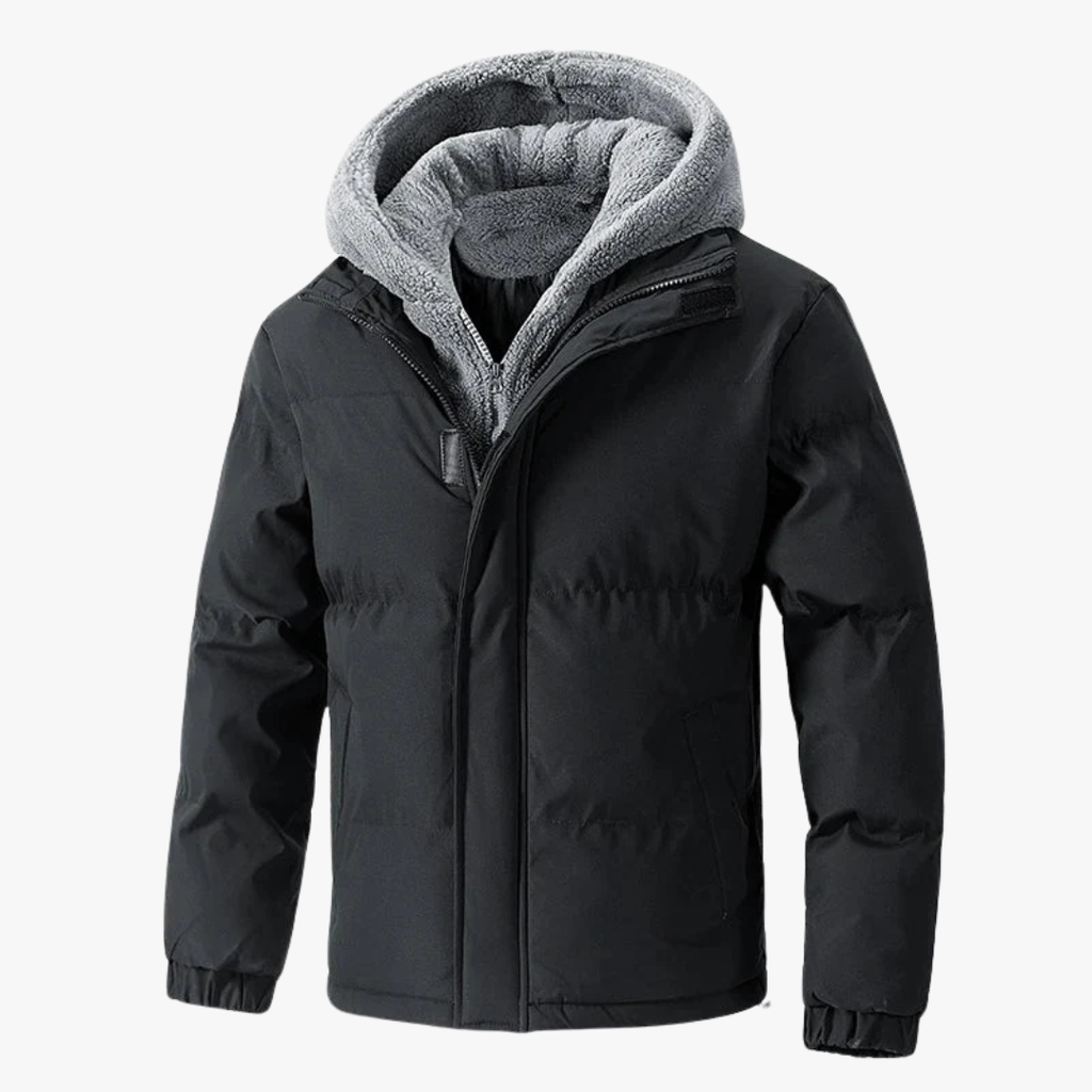 Veste d'hiver à capuche pour homme