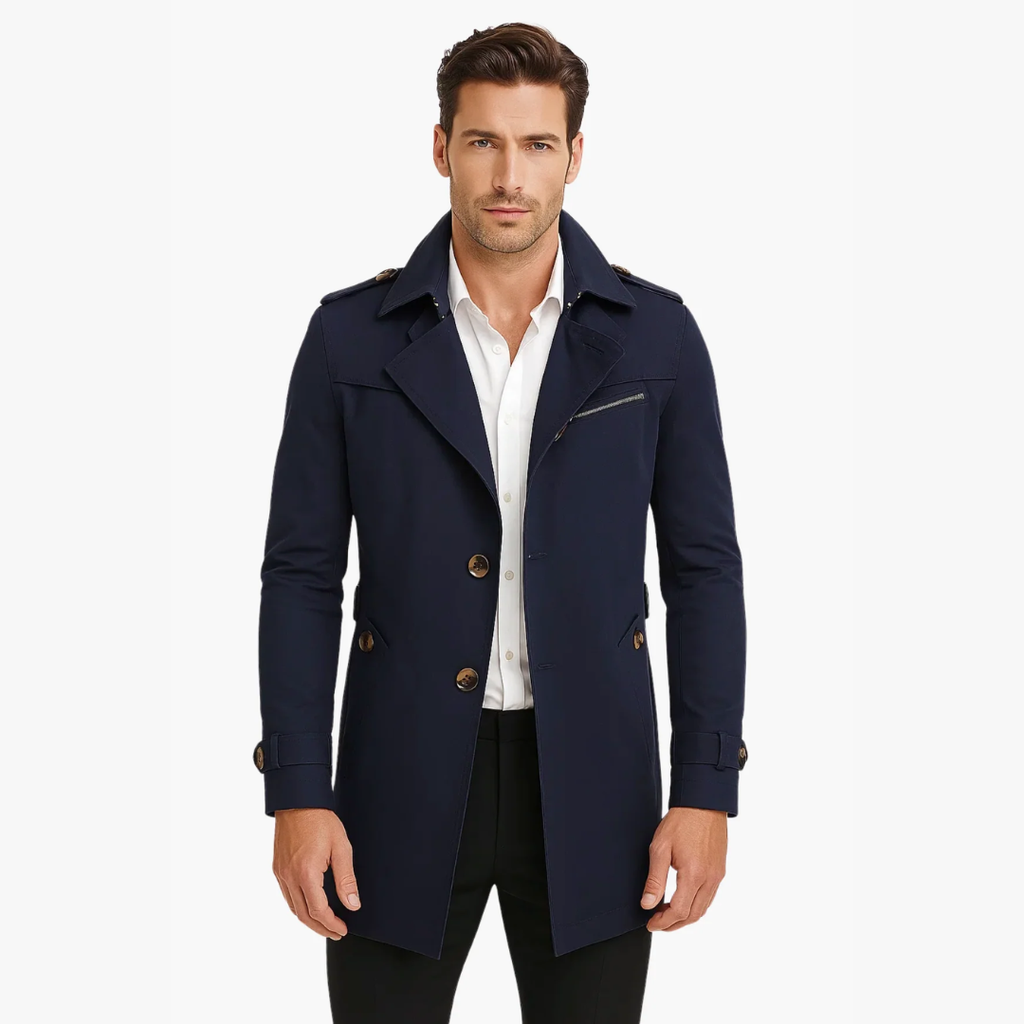 Trench homme classique et raffiné