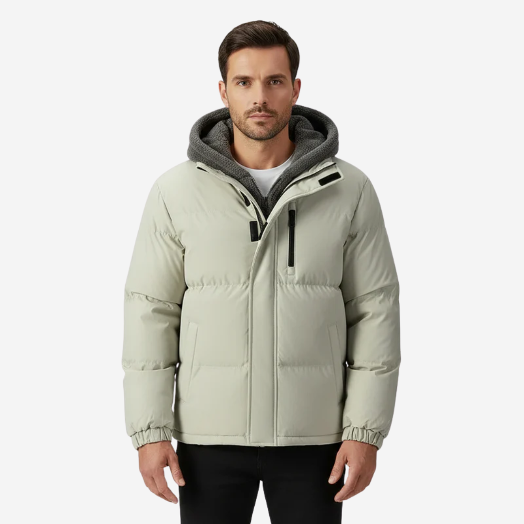 Veste d'hiver à capuche pour homme