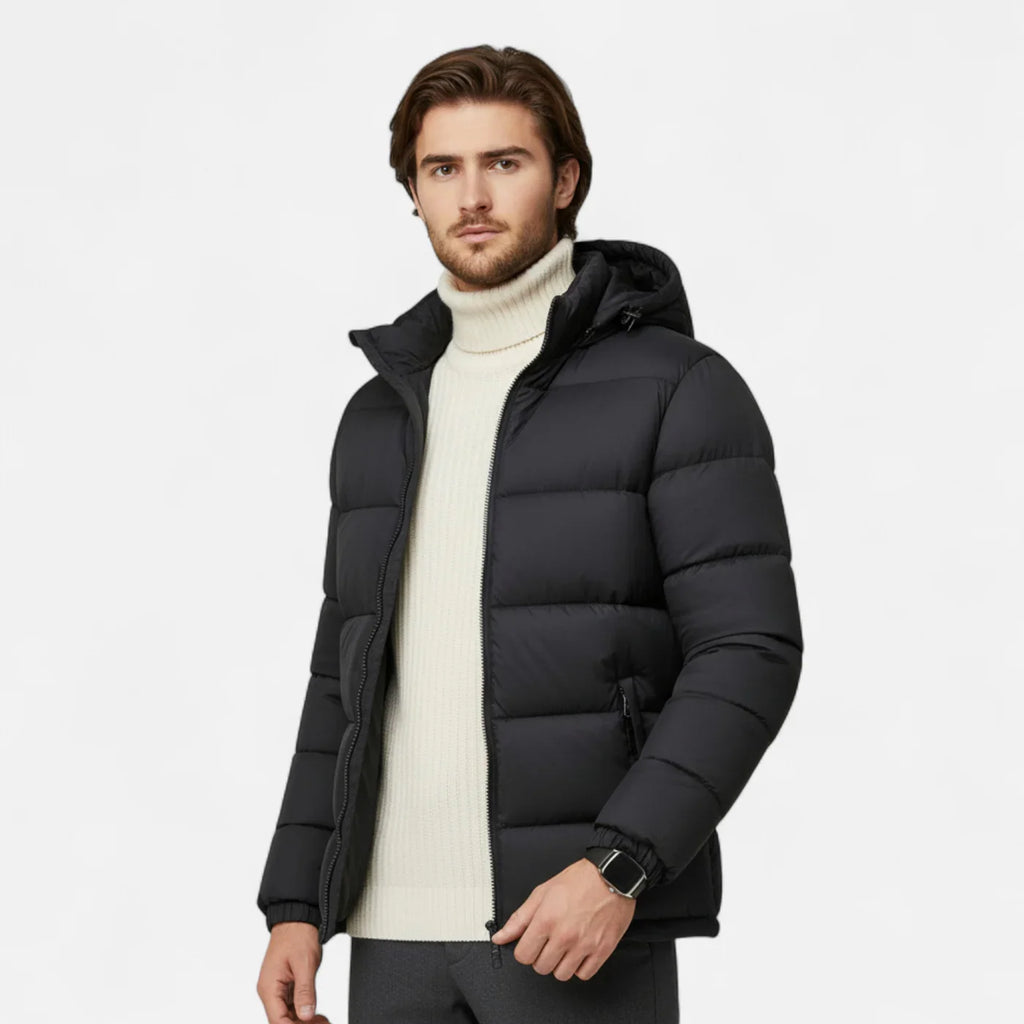 Veste matelassée à capuche pour homme